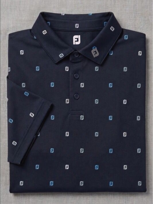 Navy custom logo print golf polo — golf club uniform Australia