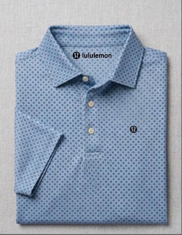 Print custom golf polo folded — custom golf apparel Australia